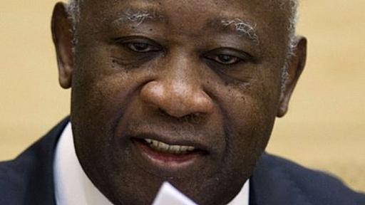 Ivory Coast's Laurent Gbagbo appears at ICC in Hague