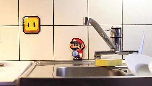 マリオが現実世界で大冒険する手間暇かかりすぎのムービー「Super Mario Beads 2」