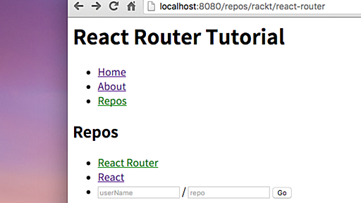 React Routerの公式チュートリアルがわかりやすかったよ - syonx