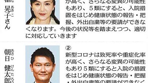 ndeco😌 on Twitter: "本日の東京新聞より。 コロナ対応の緩和に関する質問に対する回答。 もしかしたら、この2人は同一人物なの? 語尾が違うだけであの同じ内容。 https://t.co/QmdU7hz6y9"