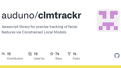 GitHub - auduno/clmtrackr: Javascript library for precise tracking of facial features via Constrained Local Models