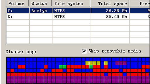 オープンソースで超高速に動作するフリーのデフラグソフト「UltraDefrag」