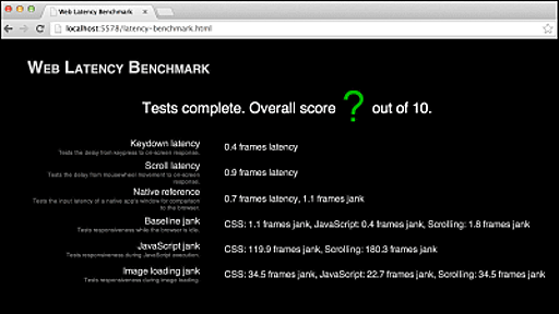 Googleがブラウザのベンチマークソフト「Web Latency Benchmark」を公開