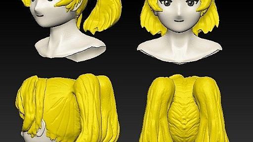 Zbrush キャラクターモデリング 髪へのアプローチ方法 | 3DCG考え中