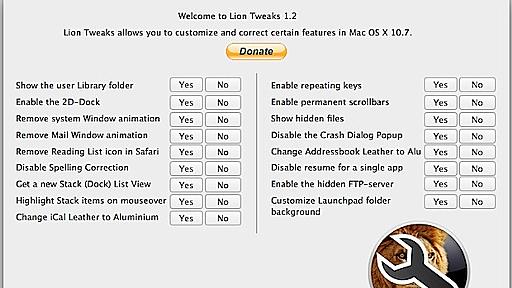 Lion Tweaks Makes Customizing Mac OS X Lion Features as Easy as a Click