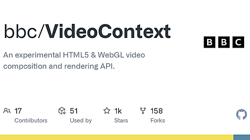 GitHub - bbc/VideoContext: An experimental HTML5 & WebGL video composition and rendering API.