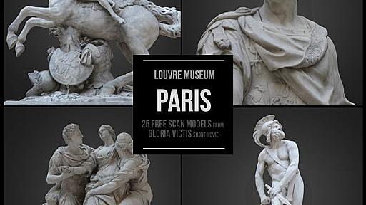 PARIS. 25 FREE 3D scans from Louvre Museum