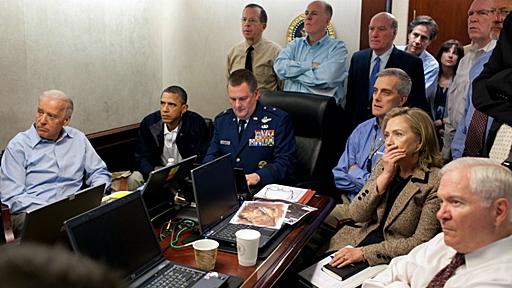 Obama watched Bin Laden die on live video as shoot-out beamed to White House