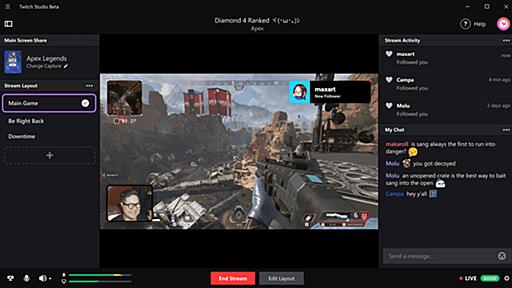 Twitch、PC用ブロードキャストアプリ「Twitch Studio」をβ公開