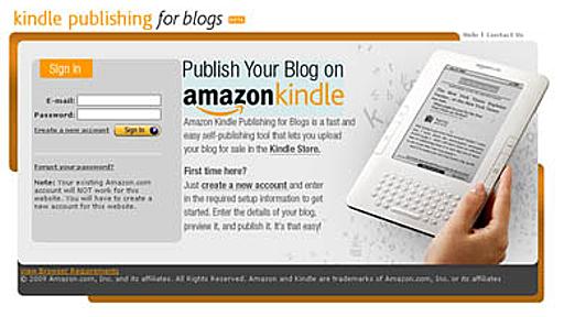 Kindleでブログを販売できるプログラム、Amazonがβ公開