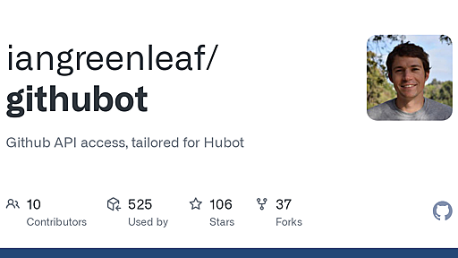 GitHub - iangreenleaf/githubot: Github API access, tailored for Hubot