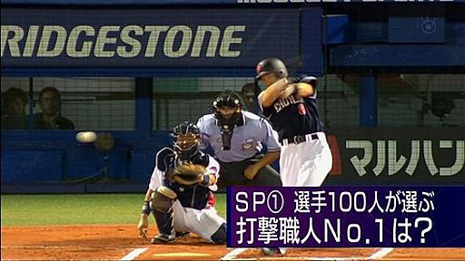 【すぽると】プロ100人が選ぶバットコントロールNo.1 : ぐう速