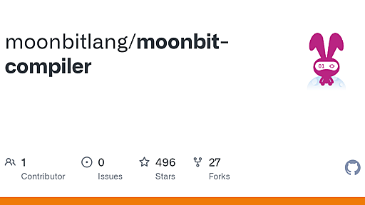 GitHub - moonbitlang/moonbit-compiler