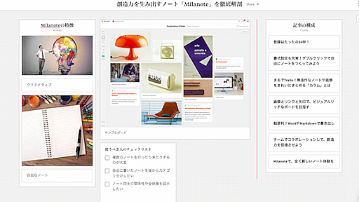 Apple社でも採用！ビジュアルで整理できる、全く新しいオンラインノート「Milanote」とは | SELECK [セレック]