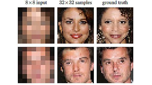 8×8ピクセルに縮小した画像から元の画像を予想する技術をGoogle Brainが開発