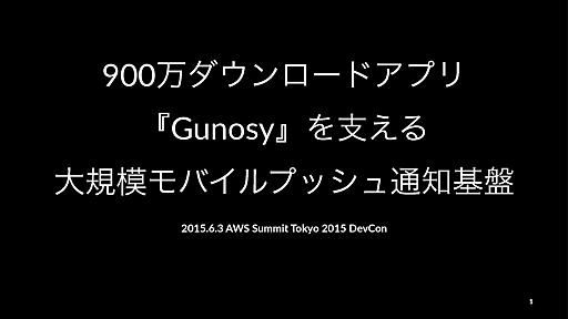 900万ダウンロードアプリ『Gunosy』を支える大規模モバイルプッシュ通知基盤