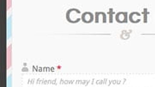 Full CSS3 HTML5 Contact Form with No Images