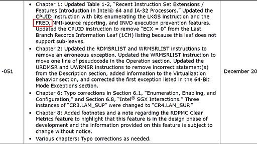 【大原雄介の半導体業界こぼれ話】 新命令FREDの導入で、消滅するx86のRing 1/2特権