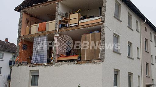 壁が崩れて室内丸見え、ドイツ中部の住宅