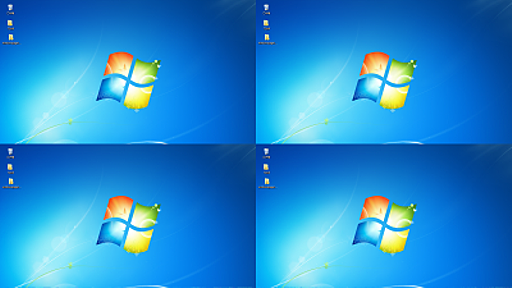 仮想的な4つのデスクトップ画面を使って楽に作業ができるフリーソフト「WindowsPager」