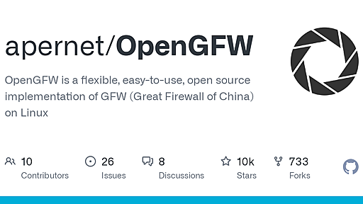 GitHub - apernet/OpenGFW: OpenGFW is a flexible, easy-to-use, open source implementation of GFW (Great Firewall of China) on Linux