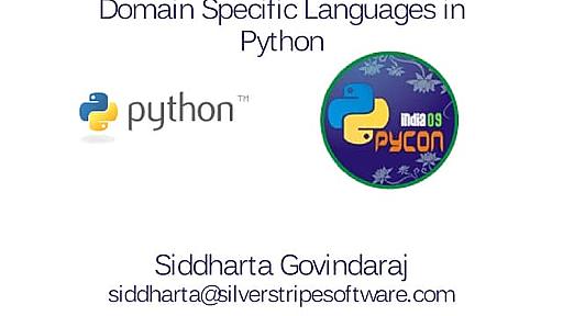 Creating Domain Specific Languages in Python