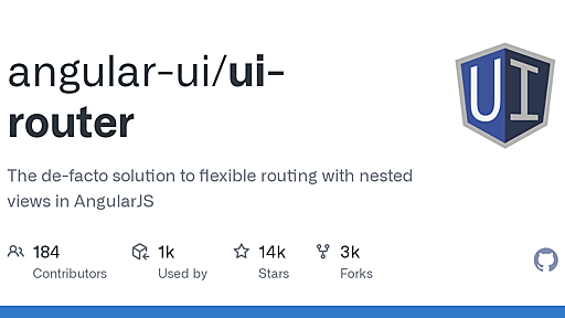 GitHub - angular-ui/ui-router: The de-facto solution to flexible routing with nested views in AngularJS