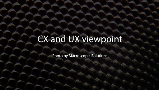 CX and UX viewpoint | blog / bookslope