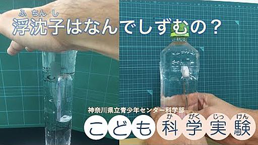 【こども科学実験】浮沈子（ふちんし）は なんでしずむの？