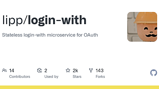 GitHub - lipp/login-with: Stateless login-with microservice for OAuth