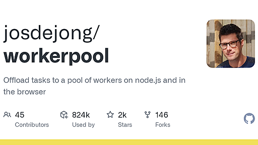 GitHub - josdejong/workerpool: Offload tasks to a pool of workers on node.js and in the browser