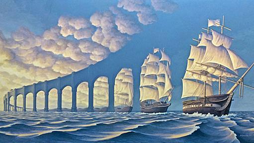 23 Mind Bending Optical Illusion Paintings by Rob Gonsalves