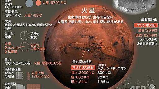 火星の「古代生命」の痕跡 米中UAEの火星探査で発見なるか