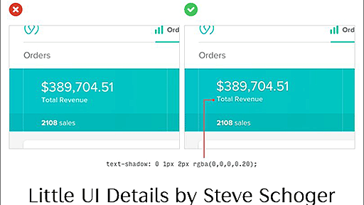 最近のWebサイトで使われてる、UI要素をデザインするテクニックのまとめ -Little UI Details by Steve Schoger