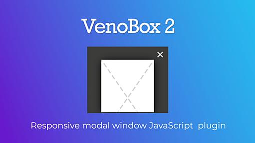 VenoBox 2 - modal window javascript plugin, touch swipe gallery