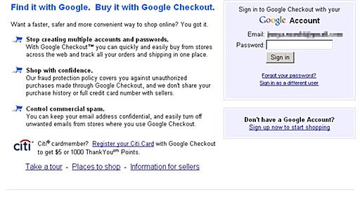 ITmedia D PC USER：米Googleがオンラインショッピングの世界に進出――その名も「Google Checkout」 (1/2)