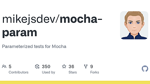 GitHub - mikejsdev/mocha-param: Parameterized tests for Mocha