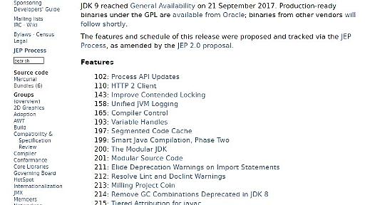 「Java SE 9」「Java EE 8」、一般提供を開始