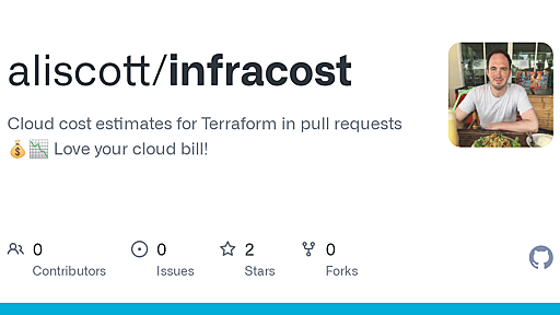 GitHub - aliscott/infracost: Cloud cost estimates for Terraform in pull requests💰📉 Love your cloud bill!