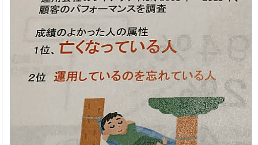 【FactCheck】資産運用会社の運用成績調査結果、「成績のよかった人の属性 1位、亡くなっている人」は根拠不明