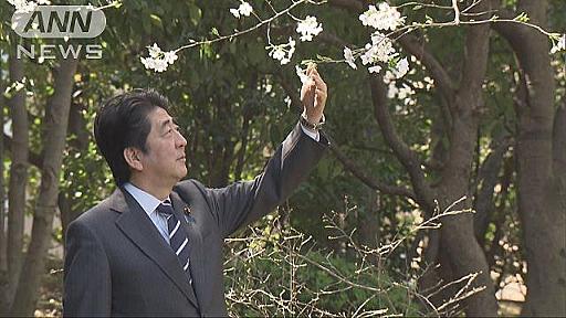 総理　花見で一句　「賃上げの花が舞い散る春の風」