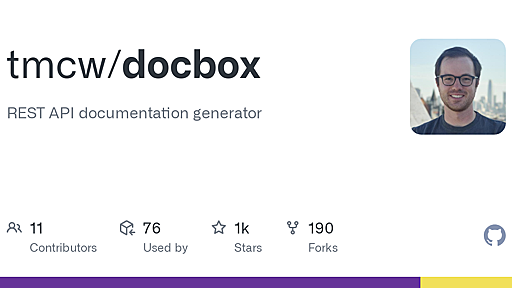 GitHub - tmcw/docbox: REST API documentation generator
