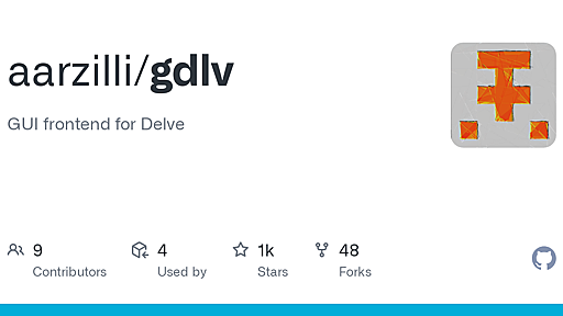 GitHub - aarzilli/gdlv: GUI frontend for Delve