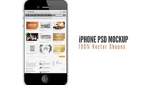 Free iPhone PSD Mockup - WeGraphics