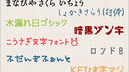 新しい日本語フォントがたくさんリリースされてる！2018年上半期、日本語の新作フリーフォントのまとめ | コリス