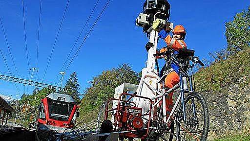 Googleストリートビューに初の“鉄道ビュー”　アルプス山脈を撮影