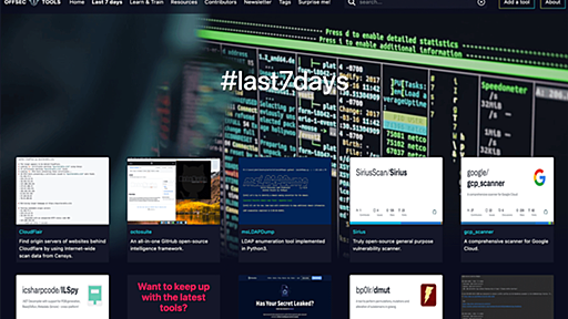 offsec.tools - A vast collection of security tools