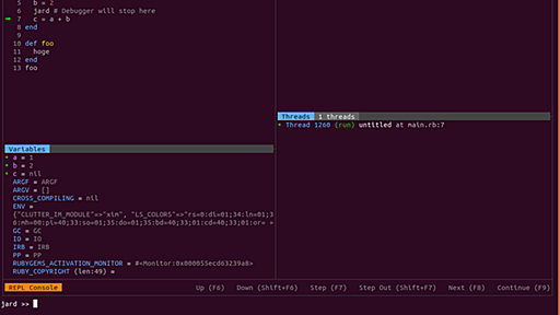 Ruby でデバッグする ruby_jard というツールが凄まじくすごい - Secret Garden(Instrumental)