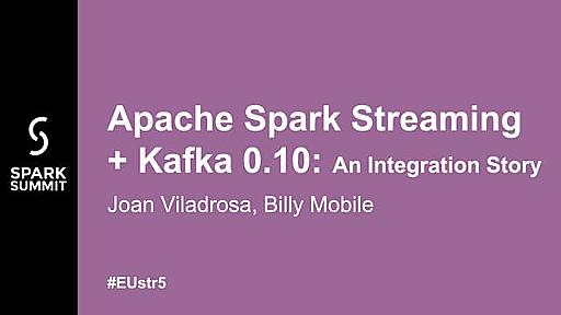 Apache Spark Streaming + Kafka 0.10 with Joan Viladrosariera