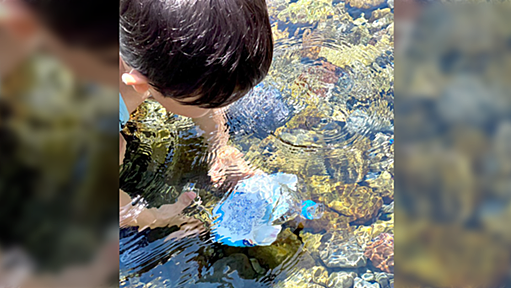 3歳が川の水をペットボトルに詰めだした理由、あまりにもかわいくて尊くて素敵すぎる「詩人じゃん」「泣きそう」